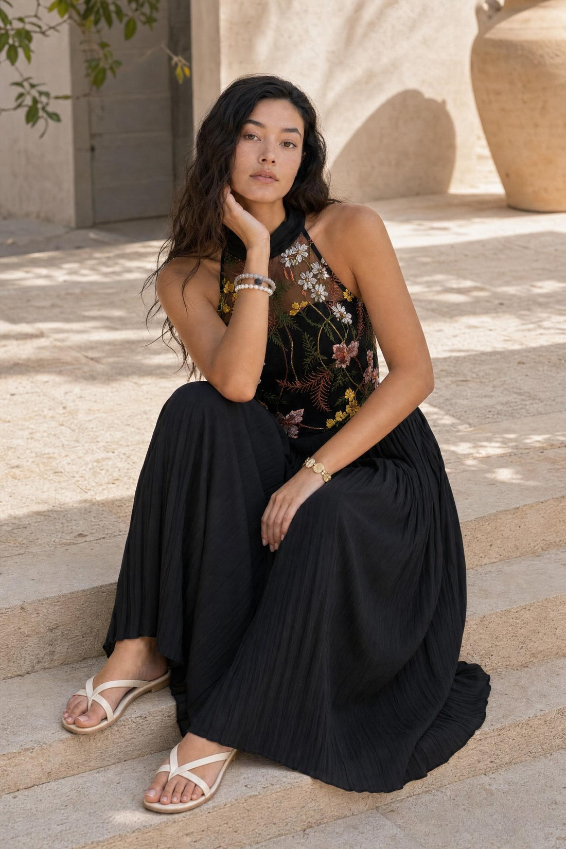 Fleur - Sleeveless Lace Jumpsuit