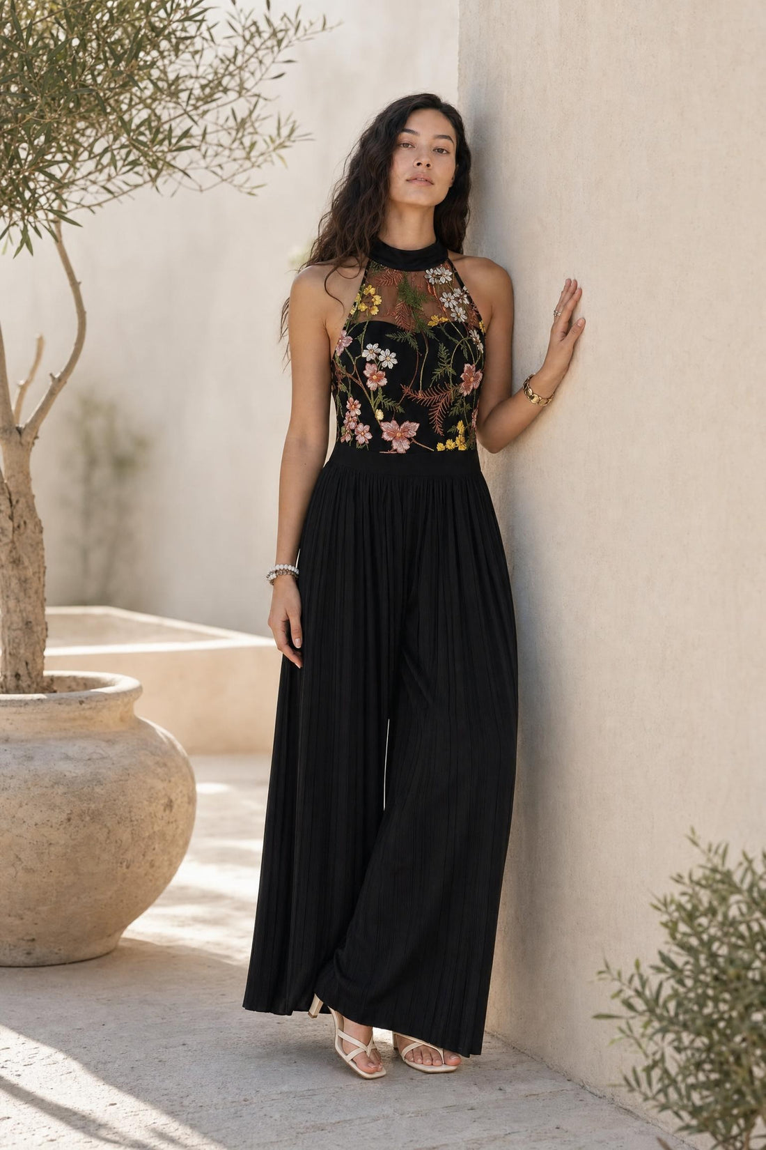 Fleur - Sleeveless Lace Jumpsuit