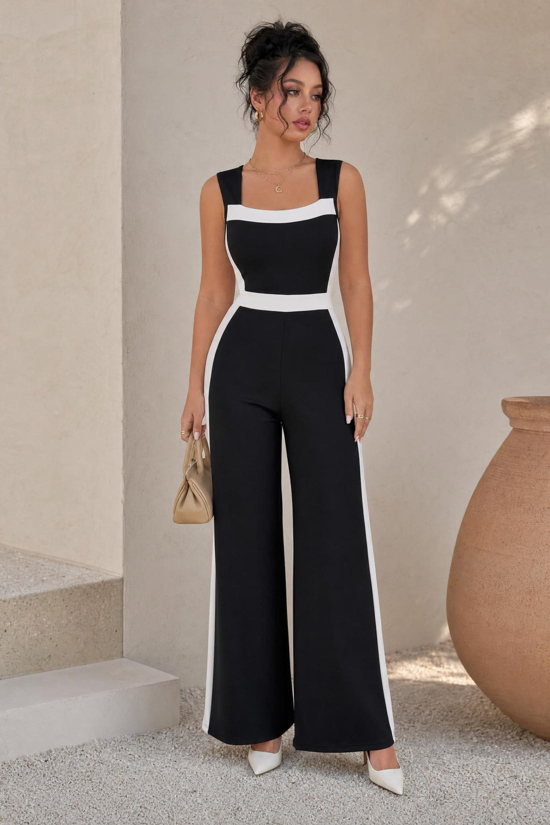 Zola - Sleeveless Colour-Block Jumpsuit
